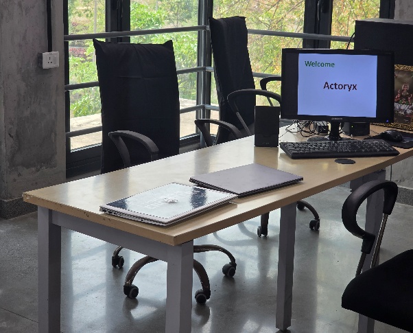 Welcome Actoryx — workstation setup inside the new center
