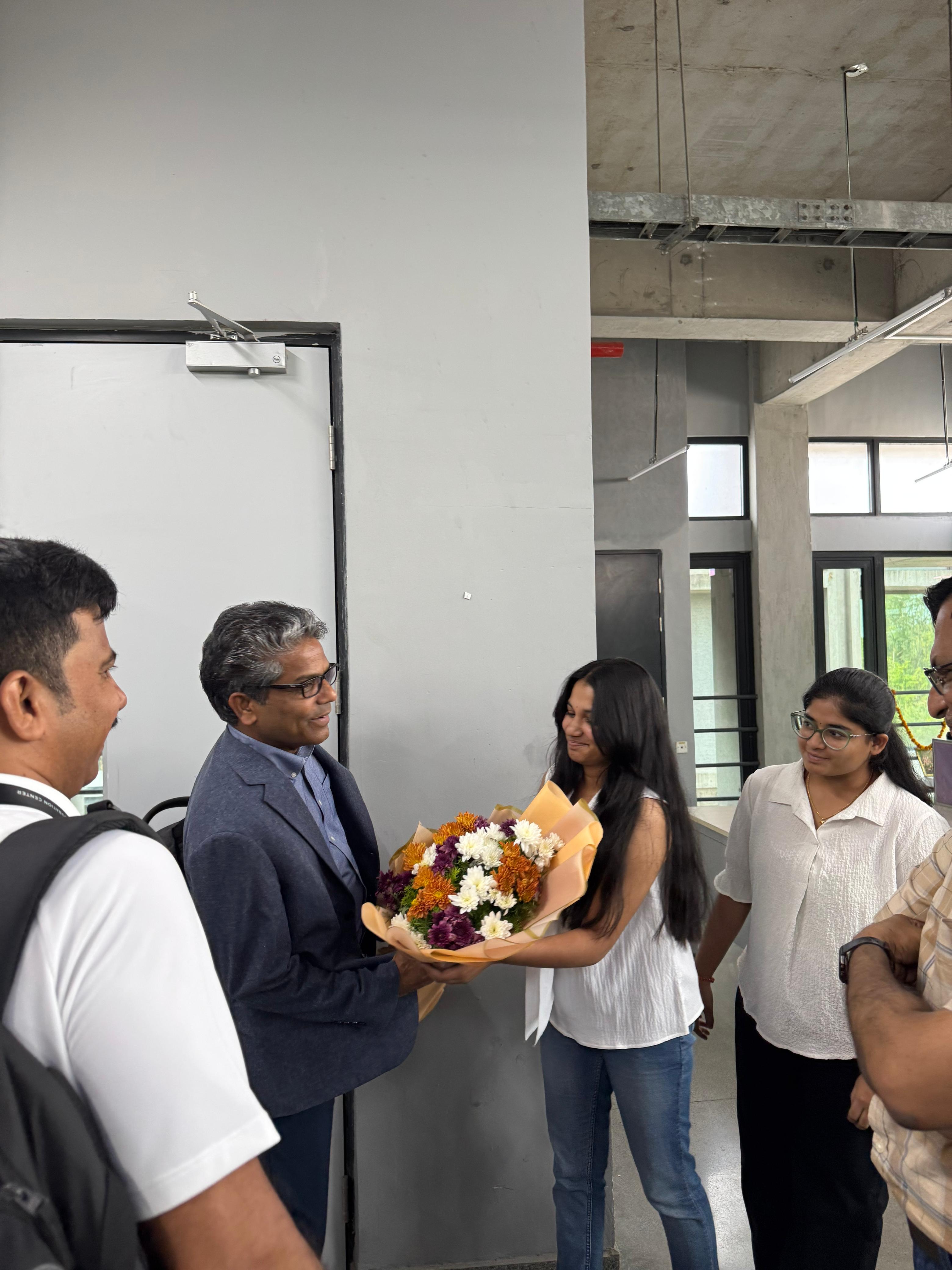 Bouquet handover — arrival reception