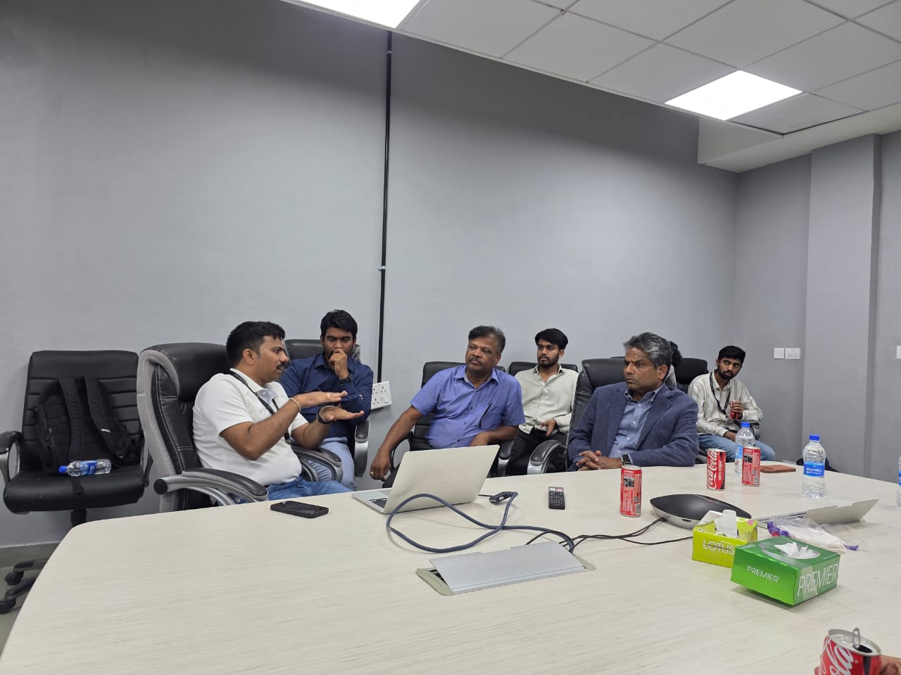 Conference room discussion session
